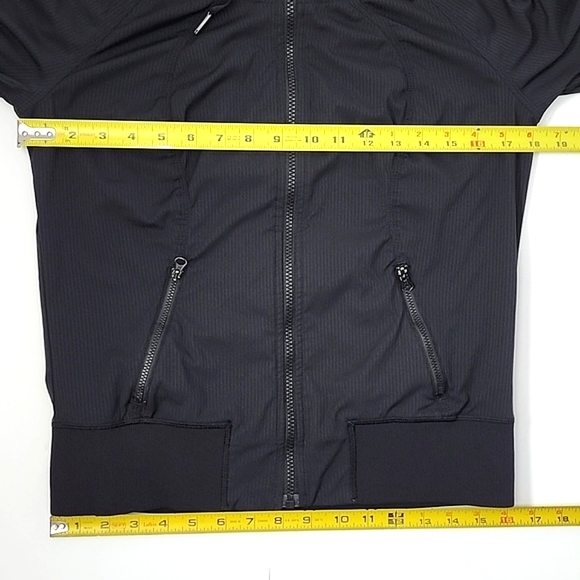 Lululemon Street To Studio Black Zip Up Hooded Lined Jacket Size 6 - Picture 8 of 9